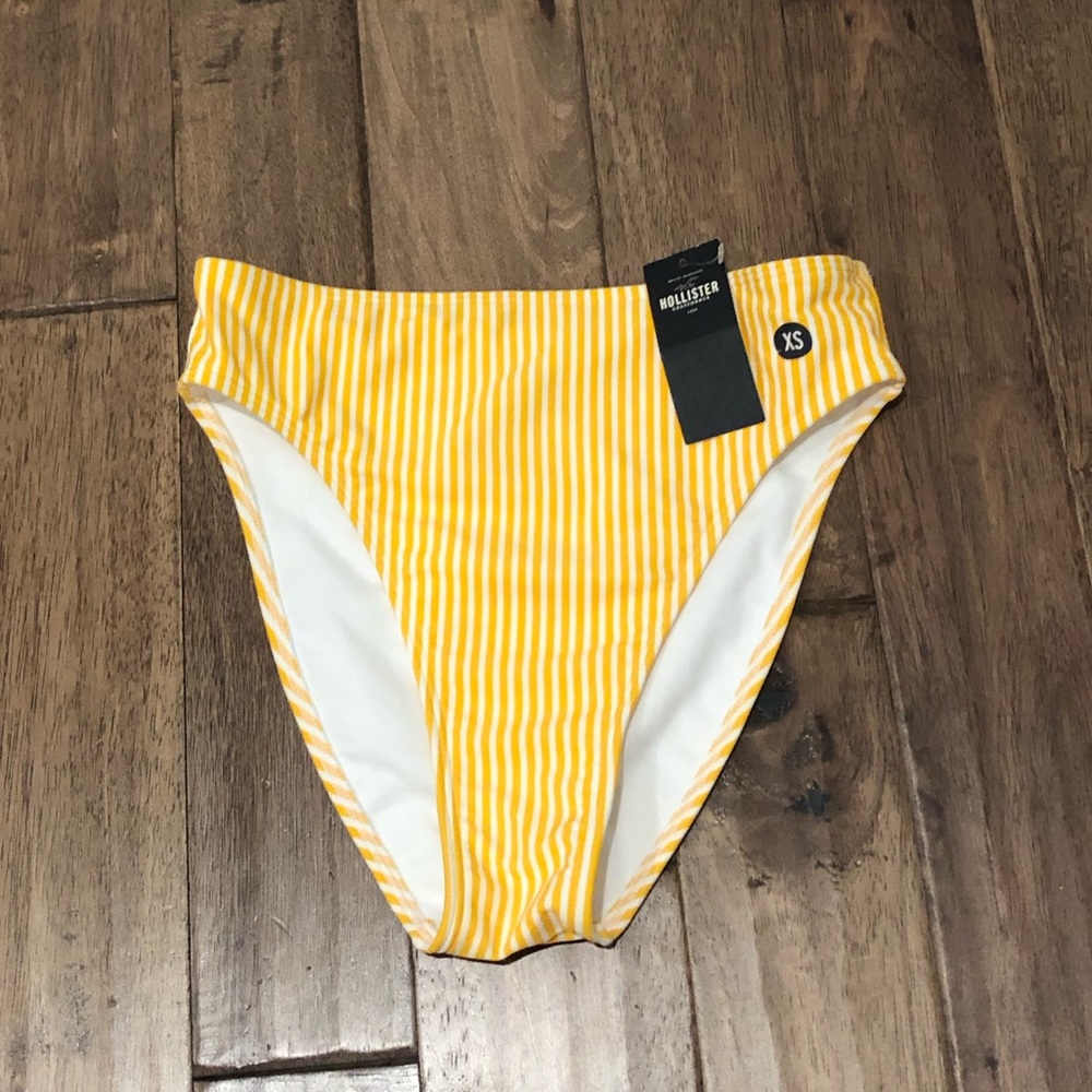 high waisted yellow bikini bottom